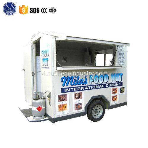 Bữa ăn sáng nhanh Xe thức ăn di động Trailer nhà bếp